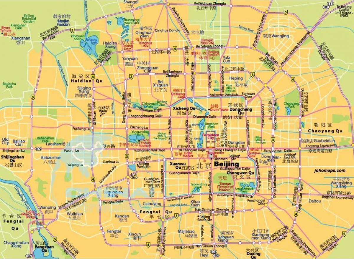 Mapa drogowa Pekinu (Peking)